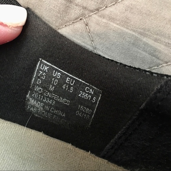 Clarks Black Metallic Clog Bootie W/ Zip Womens 41.5 - Picture 6 of 7